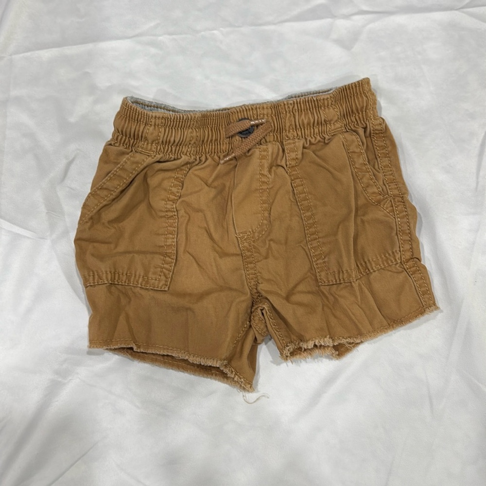 Boys raw hem shorts